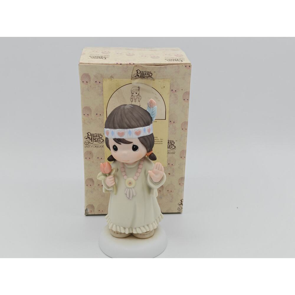 Precious Moments Bless Um You 1992 Enesco 527335 Porcelain Figurine With Box